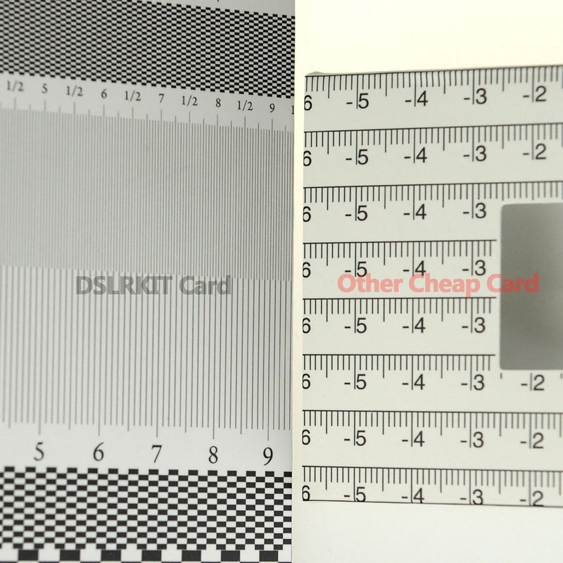 DSLRKIT Lens Focus Calibration Tool Alignment Ruler Folding Card(Pack of 6) - Image 5